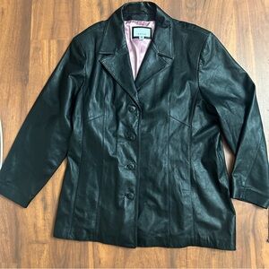 Wilson leather Women's Black Leather Jacket